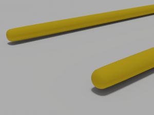 model of drum sticks 3D Model