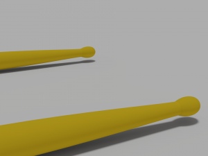 model of drum sticks 3D Model