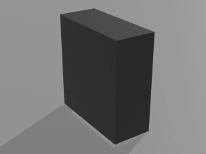 low poly model of a bookshelf 3D Model