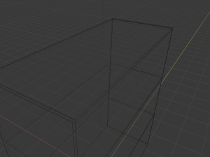 low poly model of a bookshelf 3D 모델