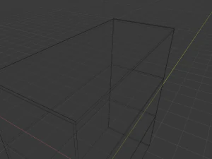 low poly model of a bookshelf 3D Model