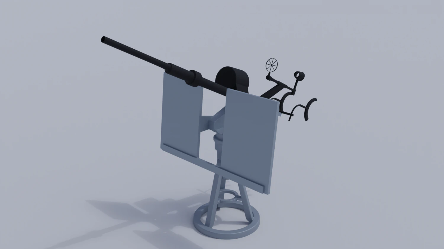 20mm anti-aircraft 3D Model .c4d .max .obj .3ds .fbx .stl .blend 