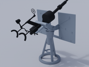 20mm anti-aircraft Modello 3D