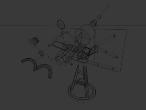 20mm anti-aircraft Modello 3D