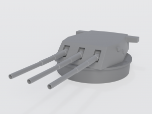 16-inch turret 3D 모델