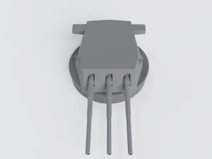 16-inch turret 3D Model