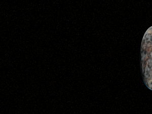 space hdr image of stars with planet CG Textures