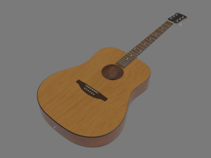 acoustic guitar 3D Model