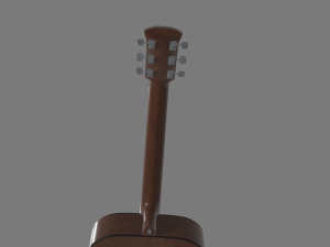 acoustic guitar 3D Model