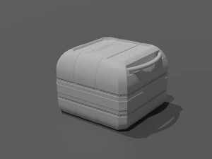 pack of sci-fi crates 3D Model
