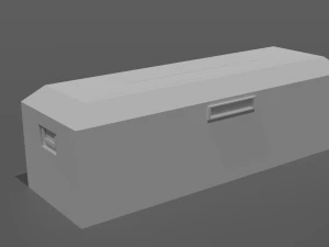 pack of sci-fi crates 3D Model