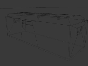 pack of sci-fi crates 3D Model