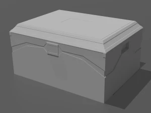 pack of sci-fi crates 3D Model