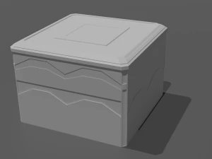 pack of sci-fi crates 3D Model