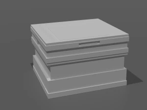 pack of sci-fi crates 3D Model