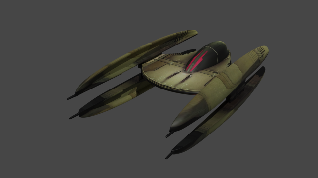 star wars - vulture droid 3D Model .c4d .max .obj .3ds .fbx .stl .blend 