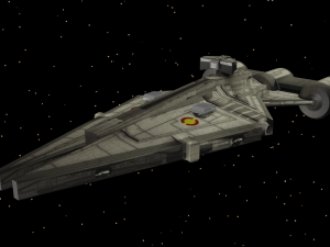 star wars - republic light cruiser 3D Model