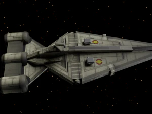 star wars - crucero ligero rep&uacute;blica Modelo 3D