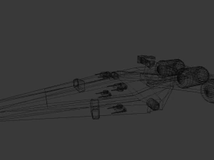 star wars - crucero ligero rep&uacute;blica Modelo 3D