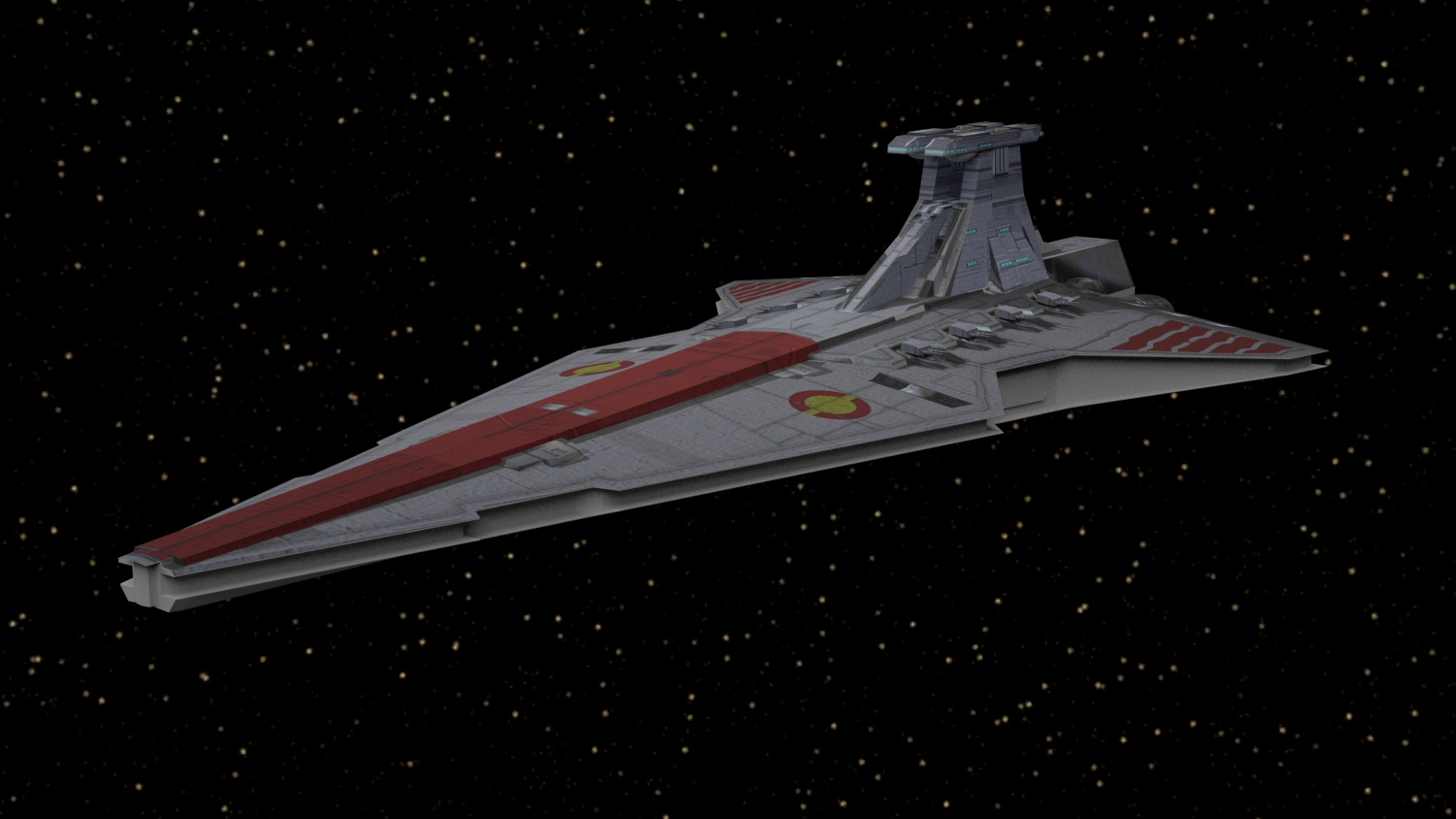 star wars venator cruiser 3D in 3DExport
