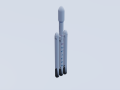 Falcon Heavy Rocket 3D-Modell