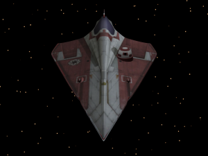 star wars - delta 7 jedi fighter 3D Model