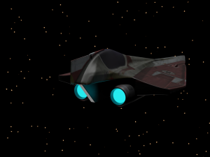 star wars - delta 7 jedi fighter 3D Model
