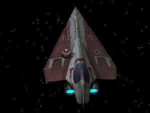 star wars - delta 7 jedi fighter 3D Model