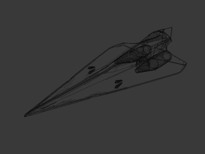 star wars - delta 7 jedi fighter 3D Model