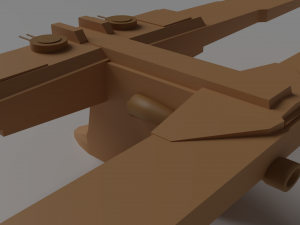 star wars - droid landing craft 3D Modell