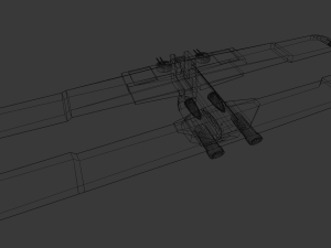star wars - droid landing craft 3D Modell