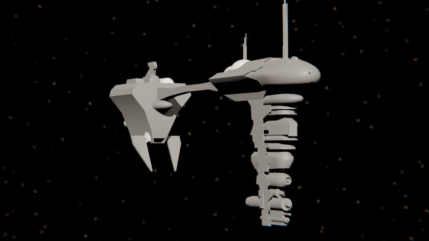 star wars - rebel cruiser 3D Model .c4d .max .obj .3ds .fbx .stl .blend 
