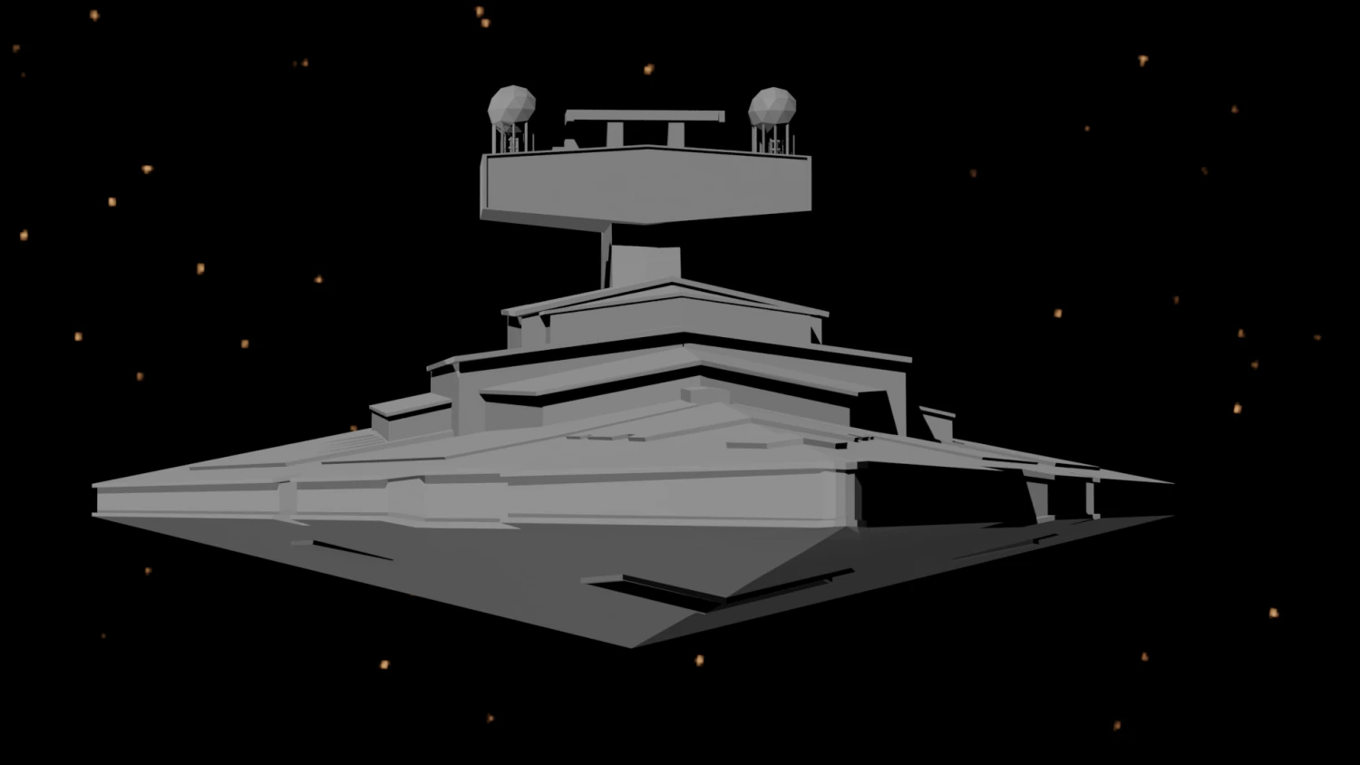 star wars - star destroyer 3D Model .c4d .max .obj .3ds .fbx .stl .blend