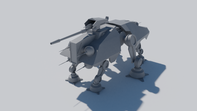 star wars - atte walker 3D Модель .c4d .max .obj .3ds .fbx .stl .blend 