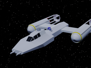 star wars - y-wing rebel bomber Model 3D