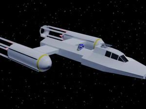star wars - y-wing rebel bomber 3D Model
