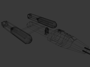 star wars - y-wing rebel bomber Model 3D