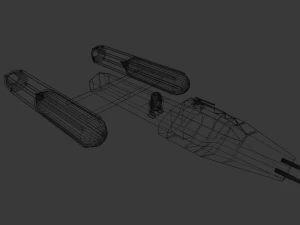 star wars - y-wing rebel bomber 3D Model