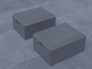 sci fi crates v1 Model 3D