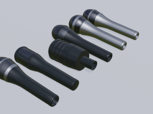 a mic set of 6 microphones Model 3D