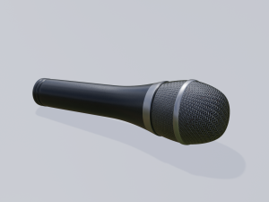a mic set of 6 microphones Model 3D