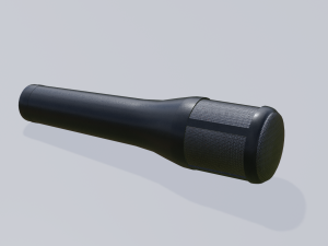 a mic set of 6 microphones Model 3D