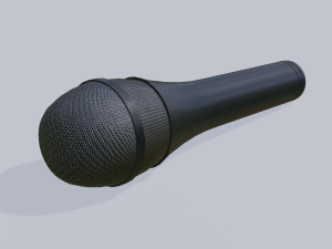 a mic set of 6 microphones Model 3D