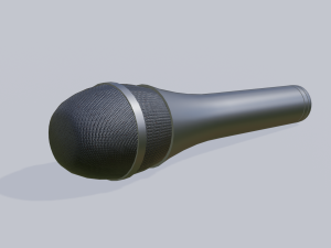 a mic set of 6 microphones Model 3D