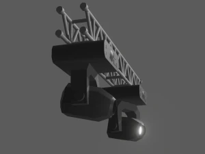 stage lights with truss beam 3D Model