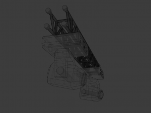 stage lights with truss beam Model 3D