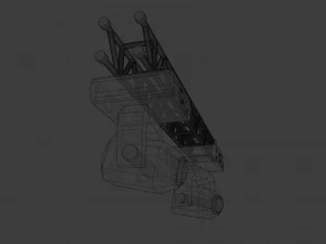 stage lights with truss beam 3D Model