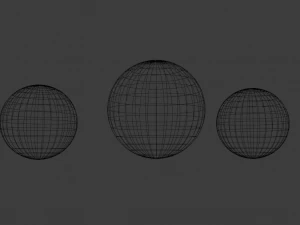 moon pack 1 - baren moons 3D Model