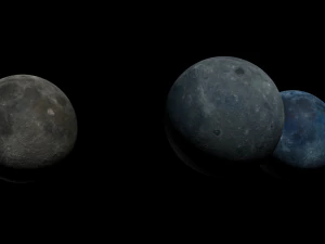 moon pack 2 - ice moons 3D Model