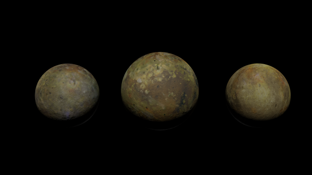 moon pack 3 - desert moons Model 3D .c4d .max .obj .3ds .fbx .stl .blend 